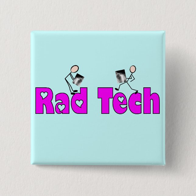 Radiologie-Techniker"krasser Tech-" Geschenke Button (Vorderseite)