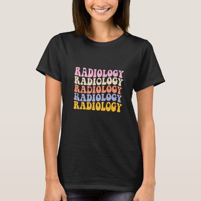 Radiologie-Technologe Groovy Boho Rad Tech T-Shirt (Vorderseite)