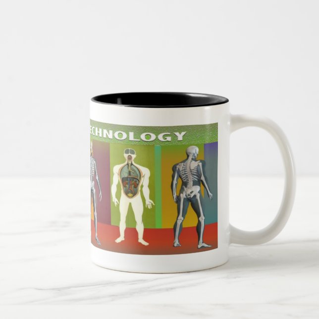 RADIOLOGIE-TECHNOLOGIE-ANGEWANDTE ZWEIFARBIGE TASSE (Rechts)