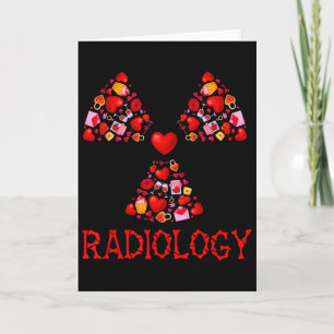 Radiologie Valentine Hearts Cute Radiologe Röntgen Karte