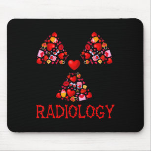 Radiologie Valentinstag Herzen Süßer Radiologe Rön Mousepad