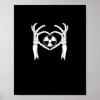 Radiologie X-Ray Tech Heart Shaped Skeleton Hands 