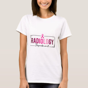 Radiologieabteilung Krass Tech Brustkrebs Awaren T-Shirt