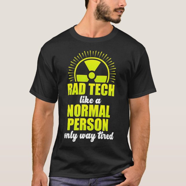 Radiologiker Krass Tech Fun Investigation R T-Shirt (Vorderseite)