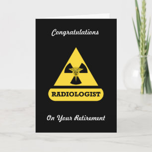 Radiologin Custom Retirement Card Karte