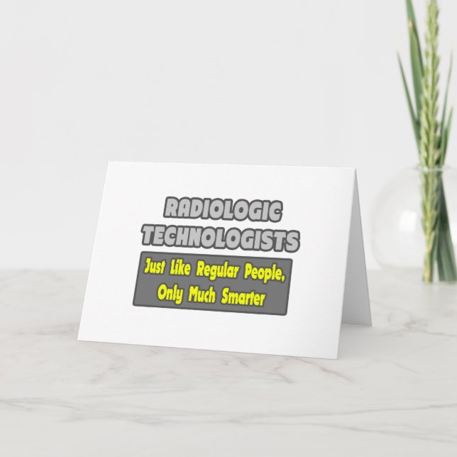 Radiologische Techniker .. Klüger Karte (Vorderseite)