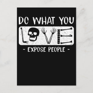 Radiologist Humor Skeleton Xray Radiology Postkarte