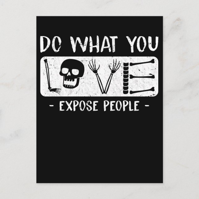 Radiologist Humor Skeleton Xray Radiology Postkarte (Vorderseite)