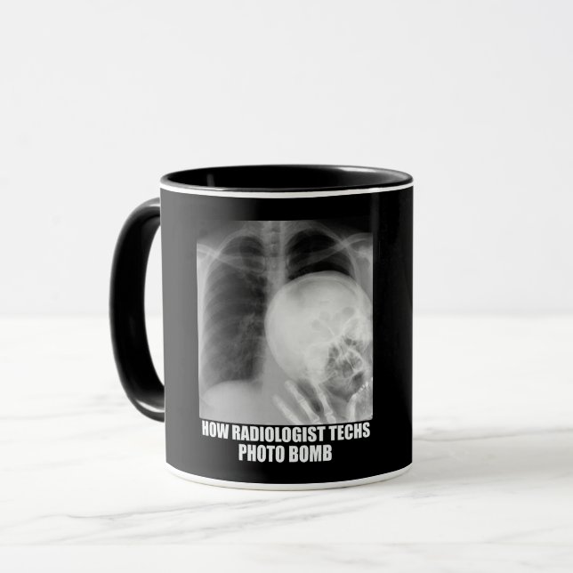RADIOLOGISTISCHER FOTO-BOMB-T - Shirt Tasse (Vorderseite Links)