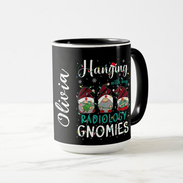 Radiology Gnomies Christmas Tasse (VorderseiteRechts)