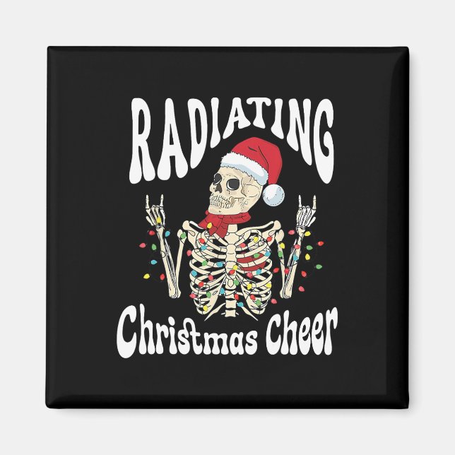 Radiology Radiating Christmas Cheer X-ray Rad Tech Magnet (Vorne)