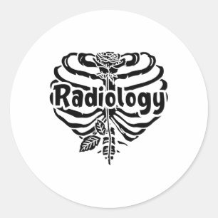 Radiology Tech Krass Nurse Blume Technologist Xray Runder Aufkleber