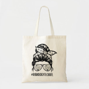 Radiology Tech Life chaotische Haarbrille Krass Te Tragetasche