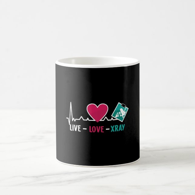 Radiology Tech Live Love Xray Nurse Technologist Kaffeetasse (Mittel)