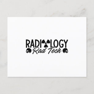 Radiology Tech Rad Medicine Xray Technologist Postkarte