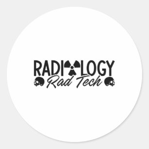 Radiology Tech Rad Medicine Xray Technologist Runder Aufkleber