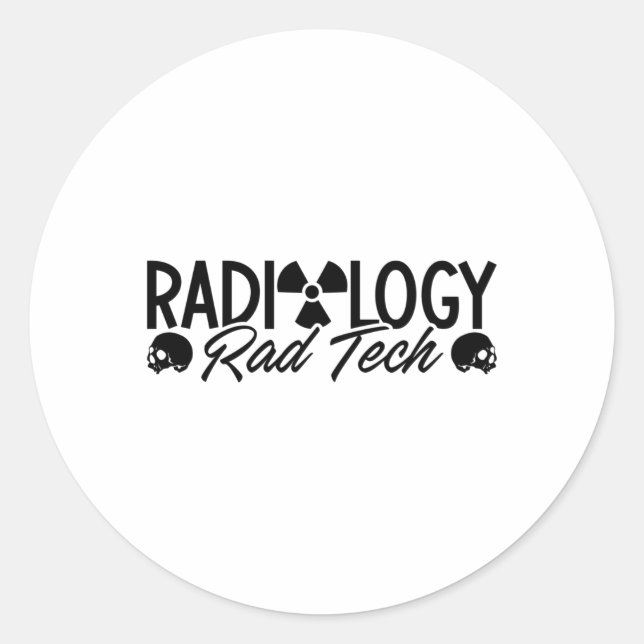 Radiology Tech Rad Medicine Xray Technologist Runder Aufkleber (Vorderseite)