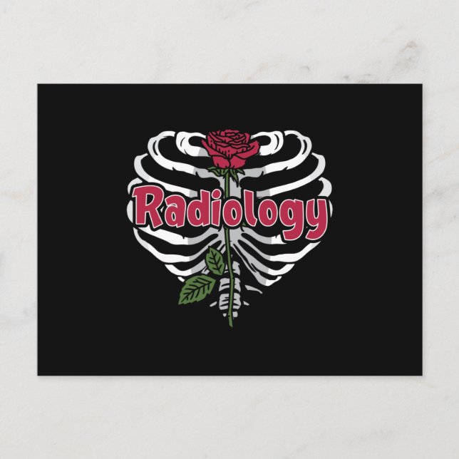 Radiology Tech Rad Nurse Xray Flower Technologist Postkarte (Vorderseite)