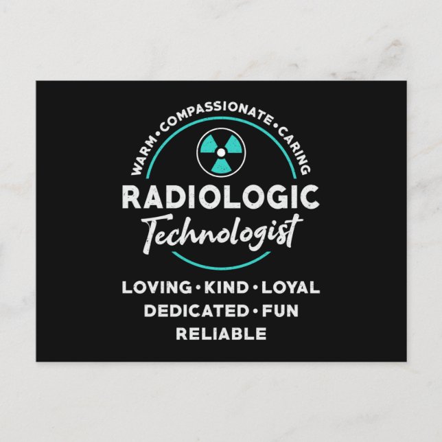 Radiology Tech Radiologiologe Xray Tech Postkarte (Vorderseite)