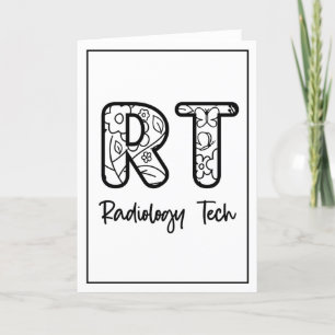 Radiology Tech RT Krass Technician Röntgentechnik  Dankeskarte