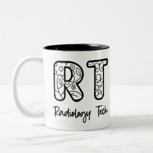 Radiology Tech RT Krass Technician Röntgentechnik  Zweifarbige Tasse