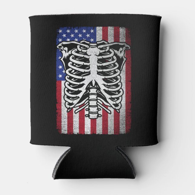 Radiology Tech USA American Flag Krass Tech Dosenkühler (Vorderseite)