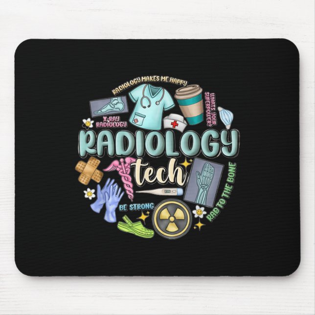 Radiology Technician Christmas Rad Tech X-ray Tech Mousepad (Vorne)