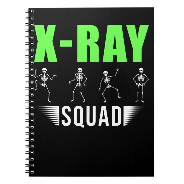 Radiology Xray Skeletons Funny Radiologist Squad Notizblock (Vorderseite)