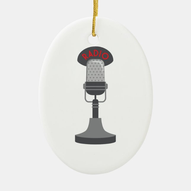 Radiomikrofon Keramik Ornament (Vorne)
