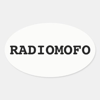 RadioMofo Sticker! Ovaler Aufkleber