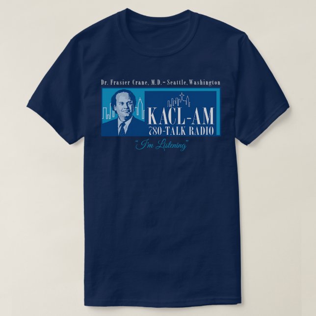 Radiosender Frasier Crane KACL T-Shirt (Design vorne)