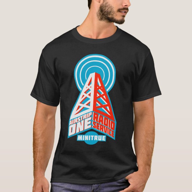 Radioservice-T - Shirts des Startstreifen-einer (Vorderseite)