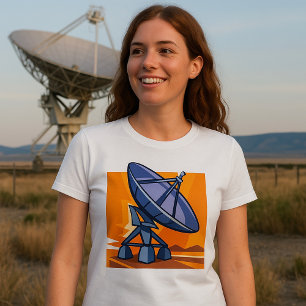 Radioteleskop Weltraumwissenschaft T-Shirt