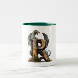 Radiowellen: Niedlicher Drachencup - Typ R Zweifarbige Tasse