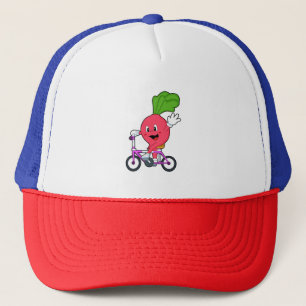 Radisch mit Fahrrad Truckerkappe