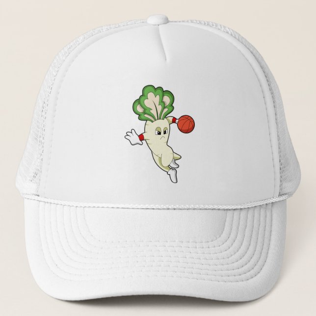 Radish beim Basketball Sports Truckerkappe (Vorderseite)