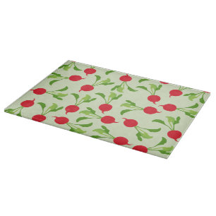 Radish Red Green Pattern Schneidebrett