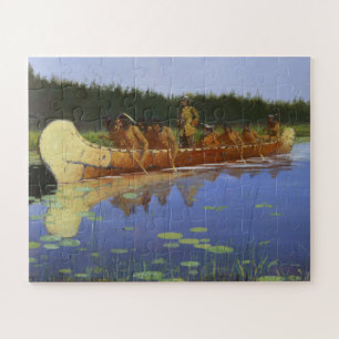 Radisson Groseilliers Reisende Frederic Remington Puzzle