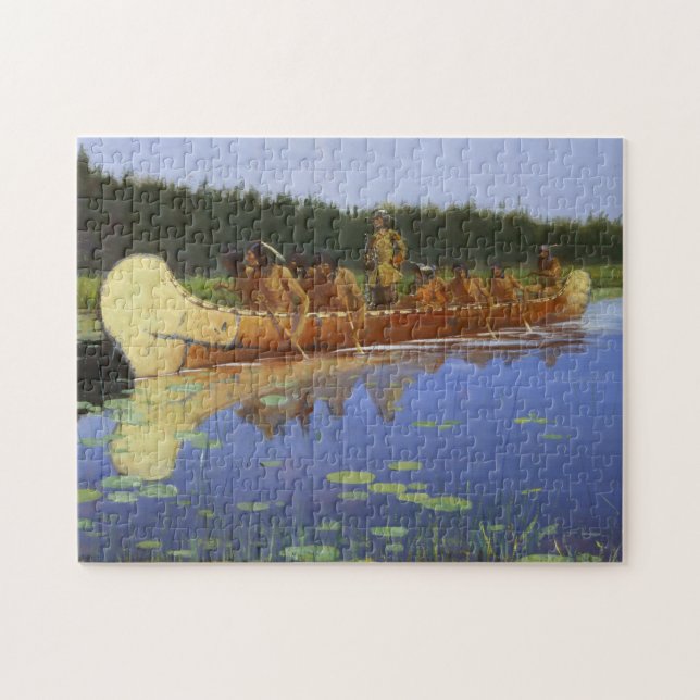 Radisson Groseilliers Voyagers Frederic Remington Puzzle (Horizontal)