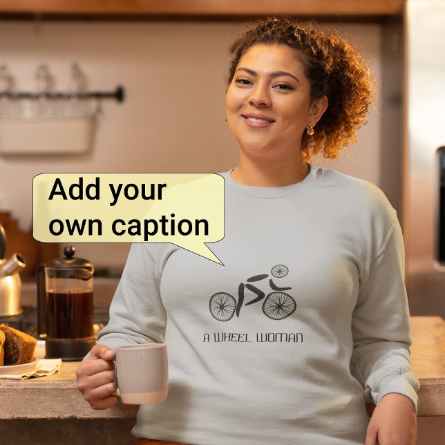 Radlerin macht lustigen Radfahrer Sweatshirt (Von Creator hochgeladen)