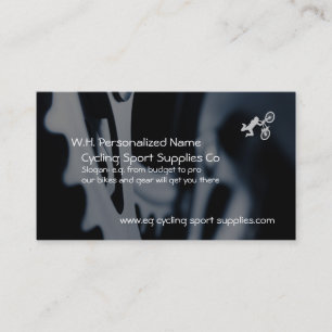 Radmaterial mit Logo für Sportbike Visitenkarte