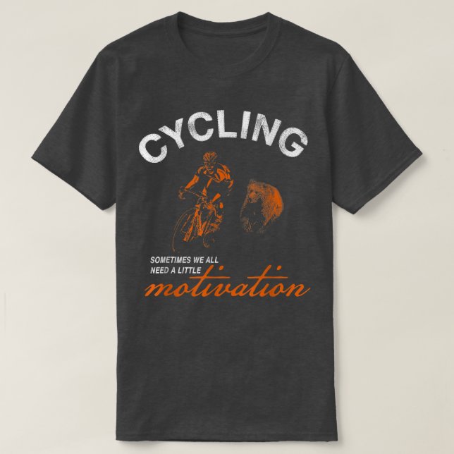 Radmotivation Funny Bear Road Bike T-Shirt (Design vorne)
