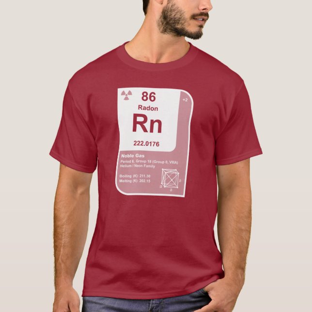 Radon (Rn) T-Shirt (Vorderseite)