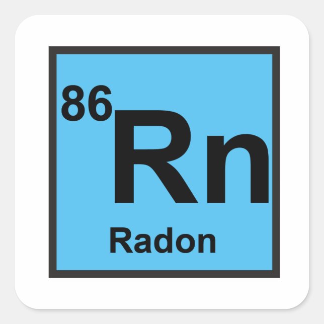 Radon Sticker (Vorderseite)