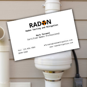 Radon Testing and Mitigation Company Visitenkarte