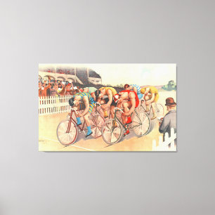 Radrennen 1895 leinwanddruck
