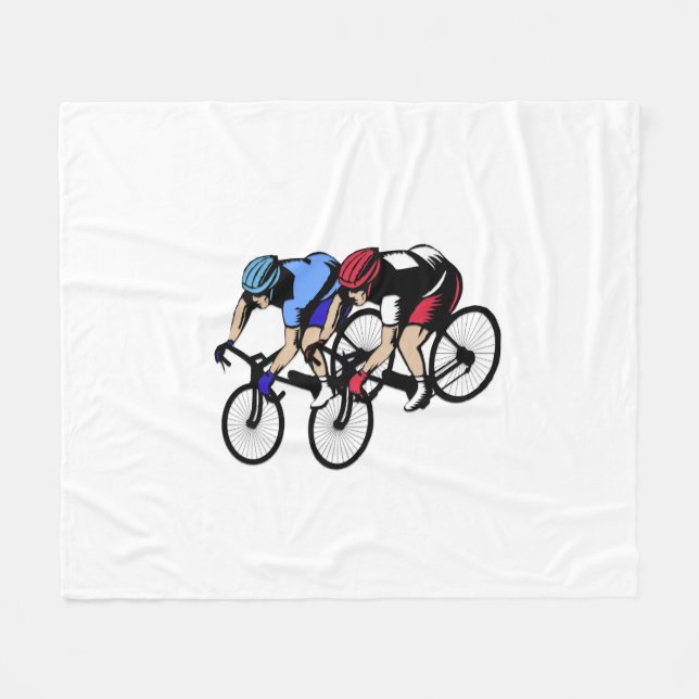 Radrennen Fleecedecke (Vorderseite (Horizontal))