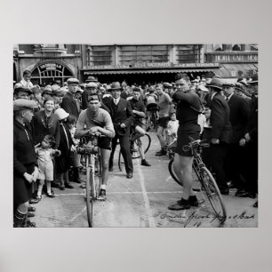 Radrennen Paris Roubaix 1900 Farbredux Poster