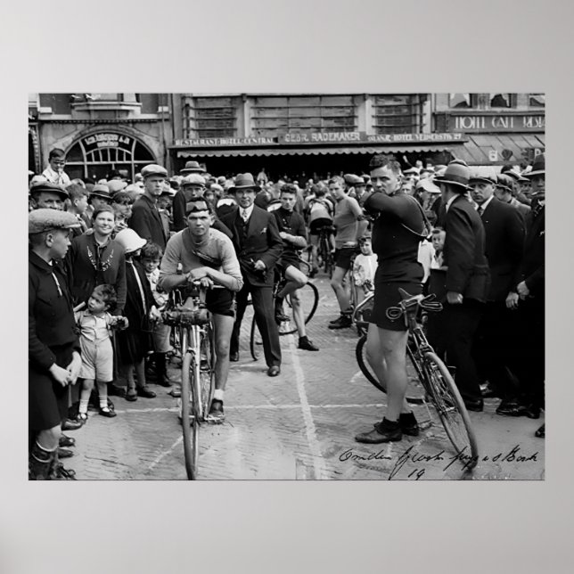 Radrennen Paris Roubaix 1900 Farbredux Poster (Vorne)