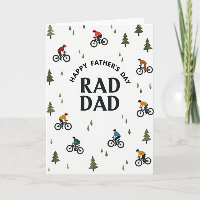 Radspaß Vatertag Tribute Karte (Vorderseite)